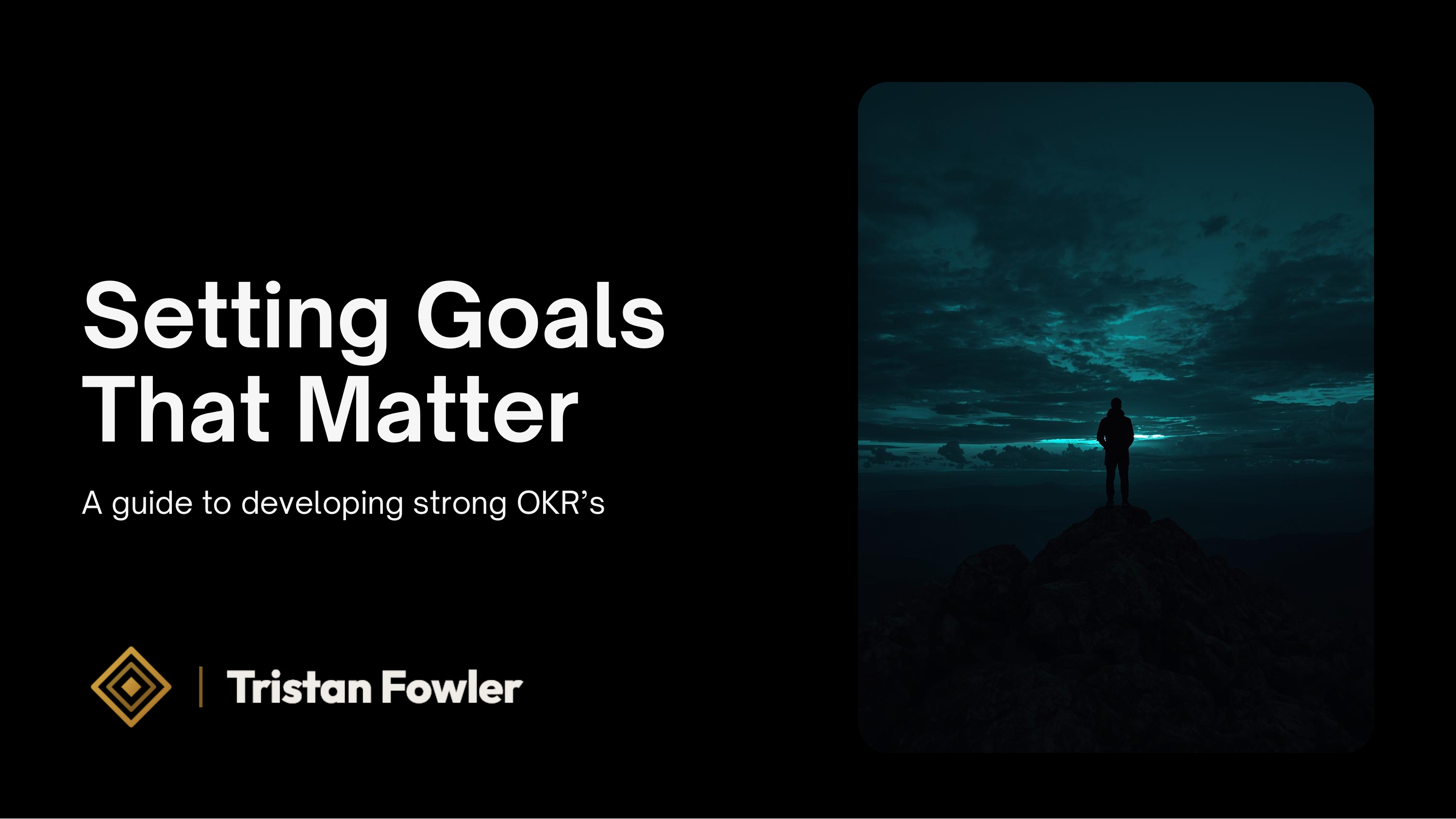 Setting Goals That Matter - OKR Framework slide preview